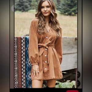 V ery j here on business dress (Camel) with pockets NanaMacs